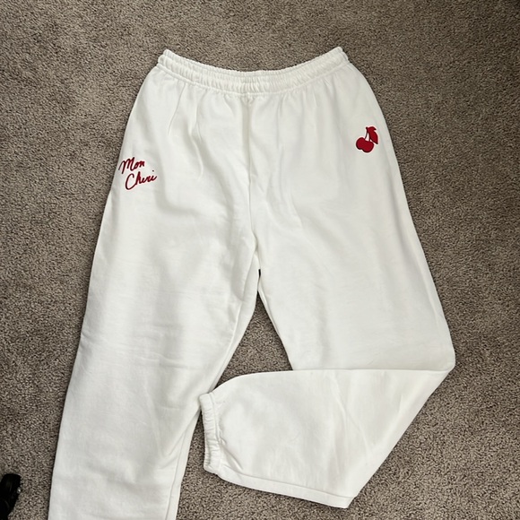 Pants - The Ceremony Club Mon Cheri Sweatpants White